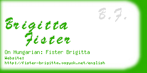 brigitta fister business card